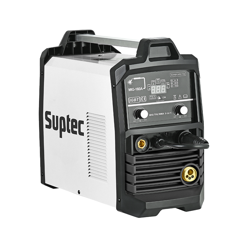 SUPTEC PROFESSIONAL PULSE SYNERGIC MIG  MULTIFUNCTION WELDER, MIG WELDING MACHINE MIG-160 ACTUAL 160A, DIGITAL DISPLAY WITH LED ,FIT ALUMINUM WELDER,MUTIFUNCTION MIG DOUBLE PULSE MIG/LIFT TIG/ARC